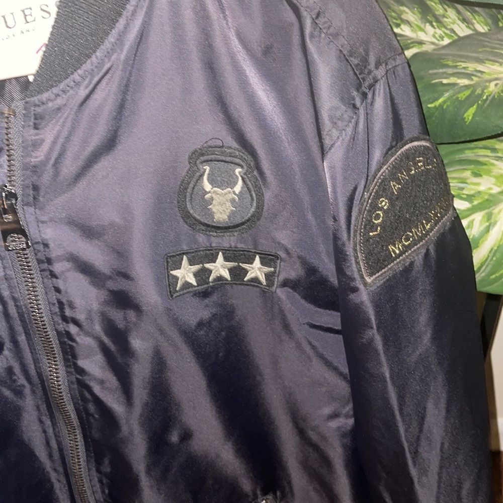 Guess Patch Bomber Windbreaker Jacket - image 2